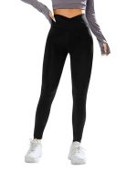 Imperative Regular High Waist Stretchable Gym Tights Leggings with Crossover Belt for Women & Girls | Gym Wear/Active Wear Tights Yoga Pants.