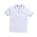 Hopscotch Boys Pink Solid Polo T-Shirt