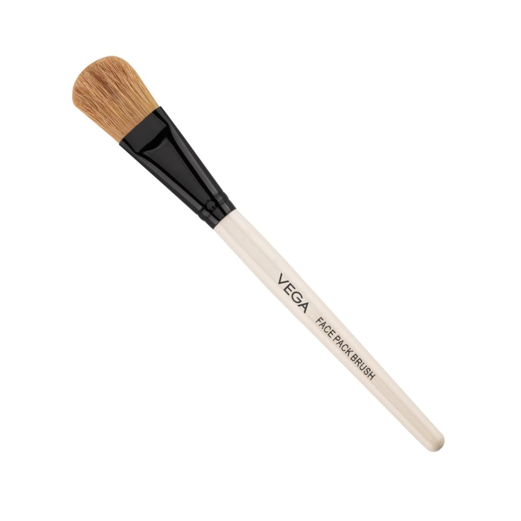 Vega Bristle Face Pack Brush - White, 1 Piece, (HV-27)