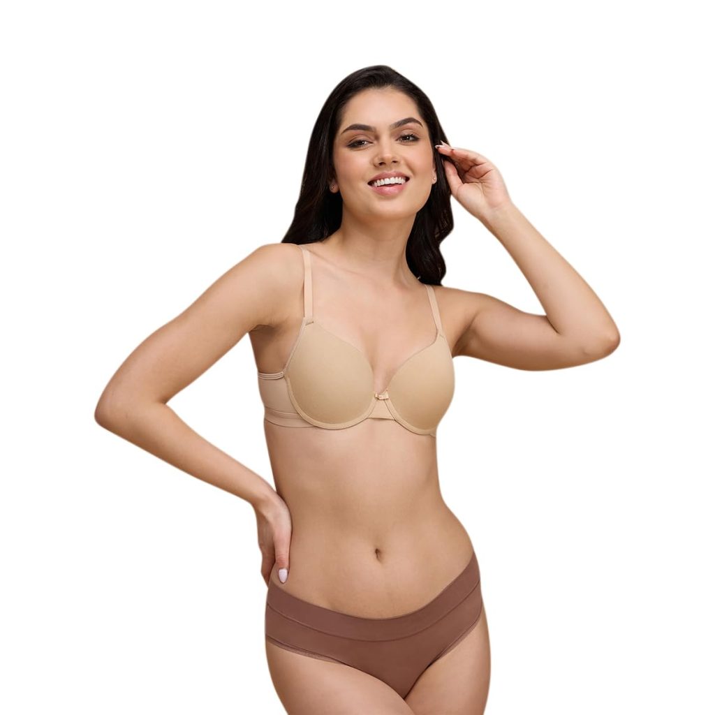 NYKD Encircled with Love Everyday Cotton Pushup Bra for Women, Wired, Full Coverage, Lightweight-Adjustable Straps Bra-NYB249