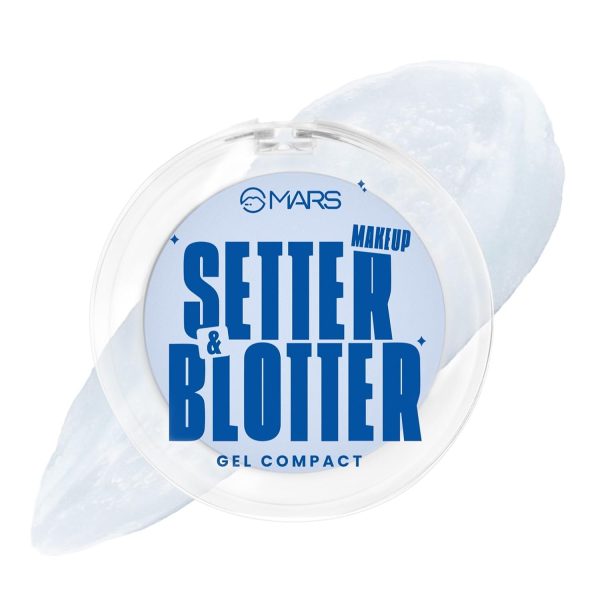 MARS Setter And Blotter Gel All Skin Types, Oily Compact For Poreless Effect (5 Gm) With Appliactor | Oil Control | Mattifying Formula | Long-Lasting | Shine Free Matte Finish | Flawless Skin