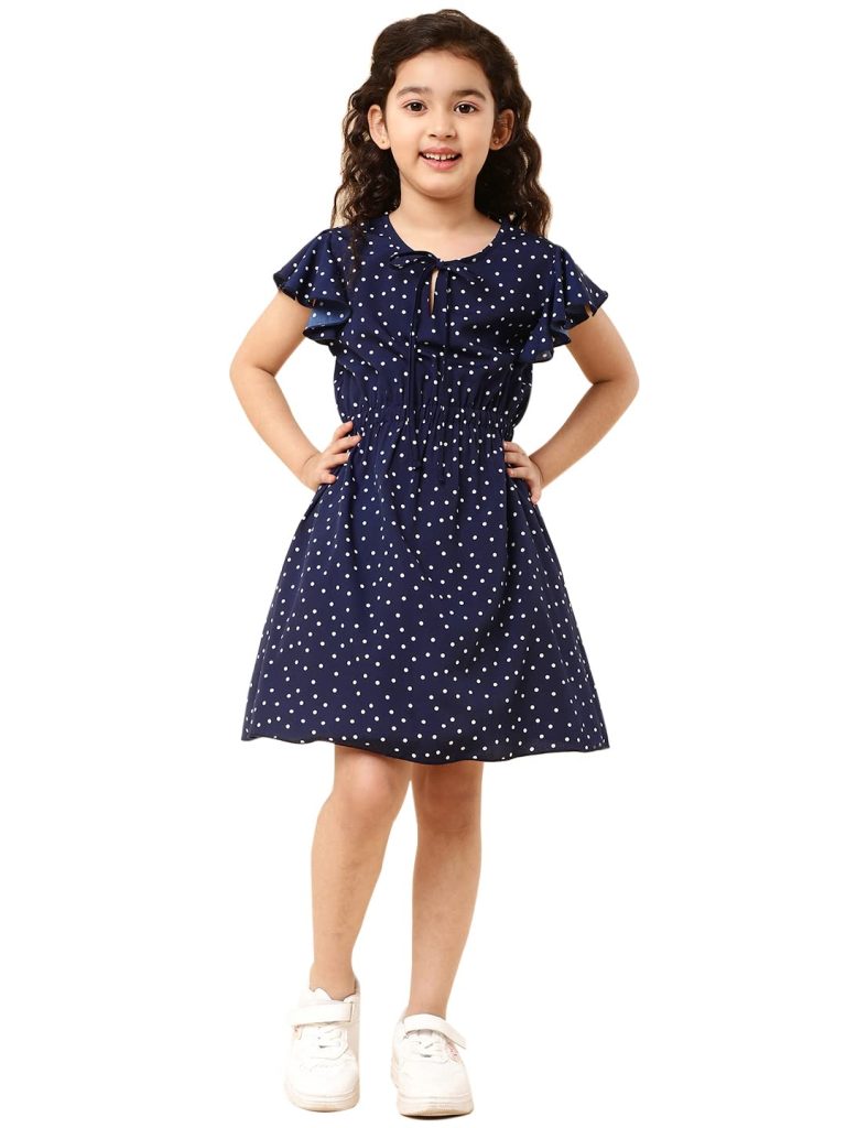 A.T.U.N. (ALL THINGS UBER NICE) Girls Skater Knee Length Casual Dress