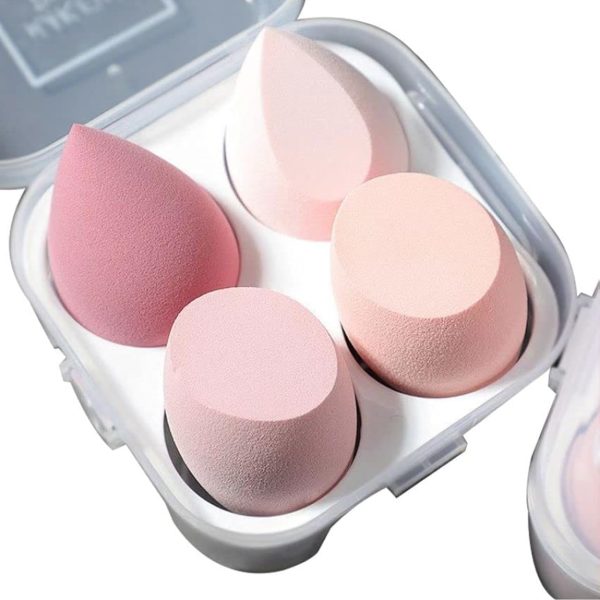 Omidazzle Ultra soft Blender Makeup Sponge Set of 4 with box (Multicolor)