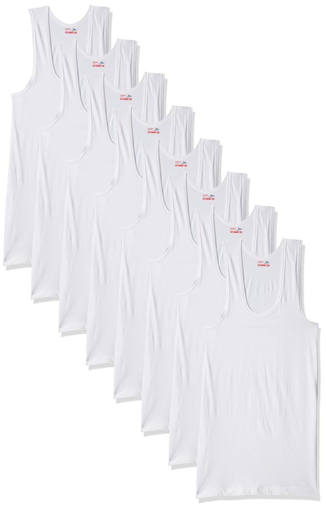 Rupa Jon Sleeveless Vest for Men, 100% Cotton Material, Round Neck, Pack of 9