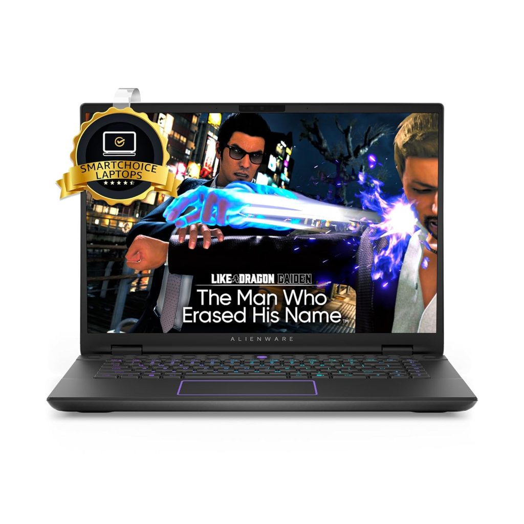 Dell Alienware M16 R2 Gaming Laptop,Ai Enabled Intel Ultra 9 185H, 32GB DDR5, 1TB SSD,Nvidia RTX 4070 8 Gb GDDR6, 16" (40.6Cm) QHD+ 240Hz,Nvidia G-Sync +Alienfx RGB Backlit Kb, Dark Metallic, 2.61Kg