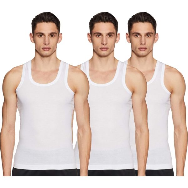 Dixcy Scott Men's Regular Fit Vest (Pack of 3)