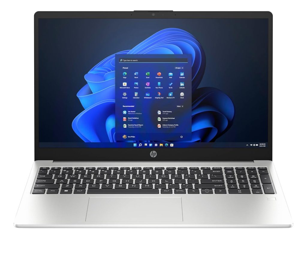 HP 255 Notebook, AMD Athlon Silver 7120U,8GB DDR4, 256GB SSD, 15.6-inch(39.6cm),Anti-Glare, HD Laptop, Radeon Graphics, (Win 11, Silver,1.52kg) G10