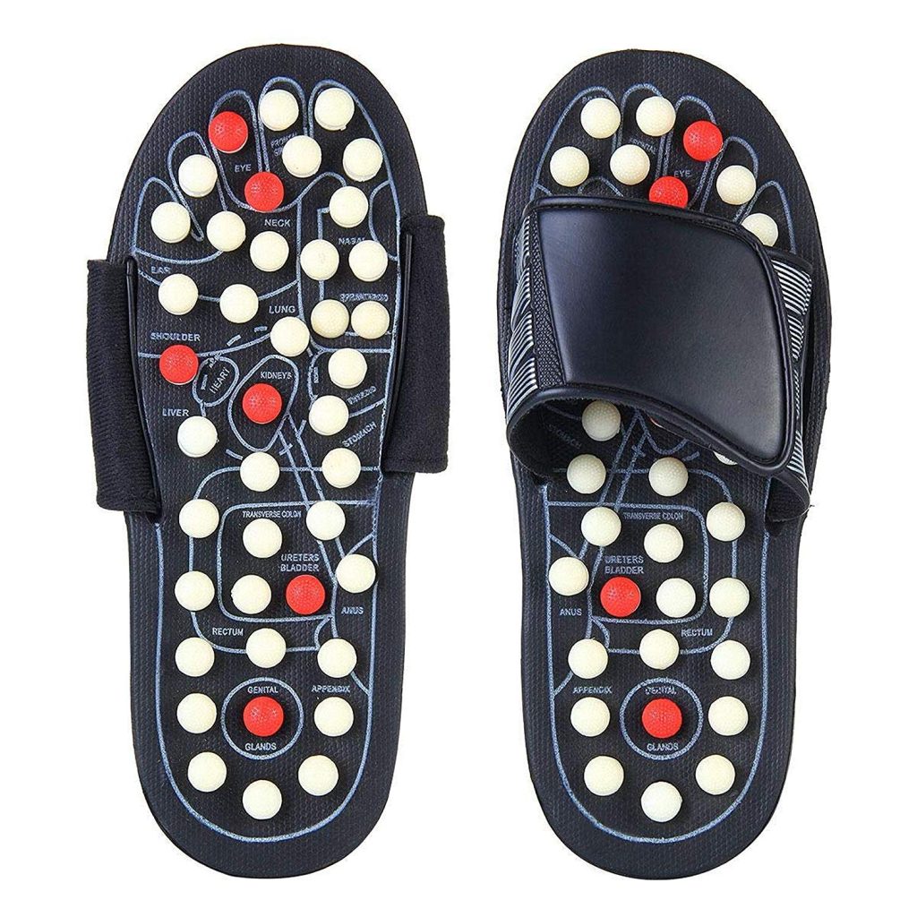 HUSB Spring Acupressure and Magnetic Therapy Accu Paduka Slippers Body Massager for Full Body Blood Circulation Natural Slippers For Men and Women (Unisex) (Size 5, 6, 7, 8, 9, 10)