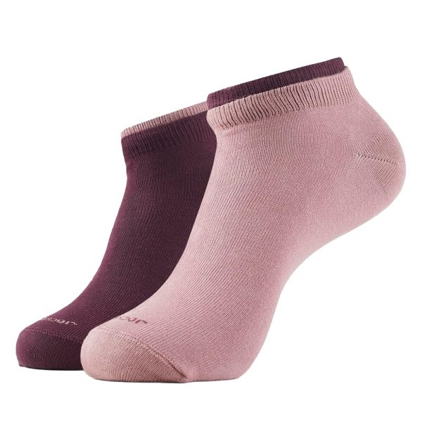 Jockey 7491 Women's Compact Cotton Stretch Solid Low Show Modern Socks with Stay Fresh Treatment (Pack of 2)