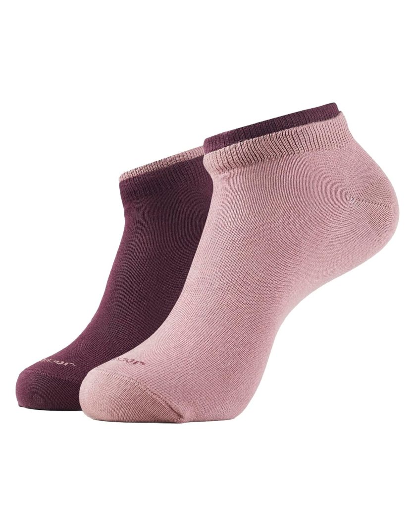 Jockey 7491 Women's Compact Cotton Stretch Solid Low Show Modern Socks with Stay Fresh Treatment (Pack of 2)