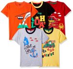 T2F Boy's Solid Regular Fit T-Shirt