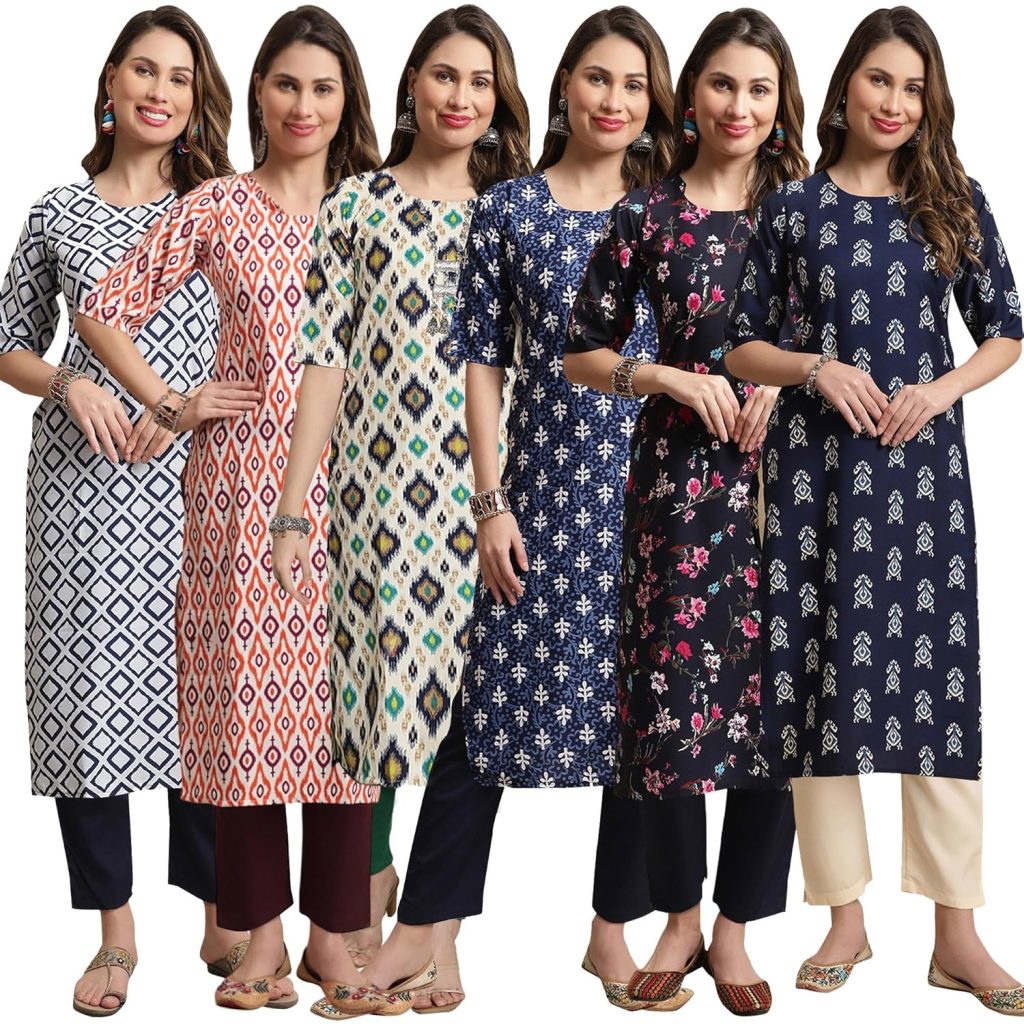 7Threads Kurti || Kurta for Women|| Kurta|| Women's Kurta|| Premium Kurti for Women|| Kurti Pack of-6