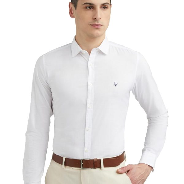 Allen Solly Men's Plain Slim Fit Shirt