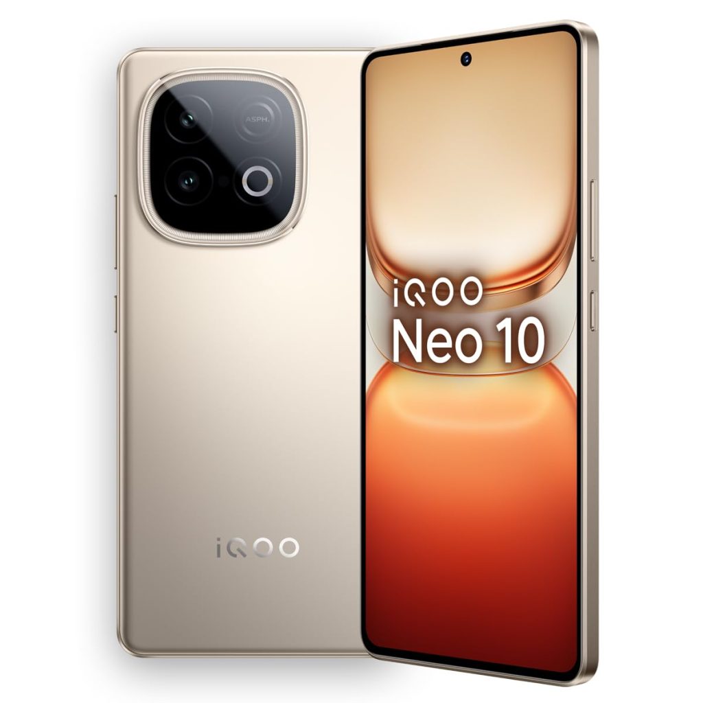 iQOO Neo 10 (Titanium Chrome, 16GB RAM, 512GB Storage) | Snapdragon 8s Gen 4 Processor & SuperComputing Chip Q1 | 7000 mAh Battery | Segment’s Highest 144 FPS Gaming Smartphone