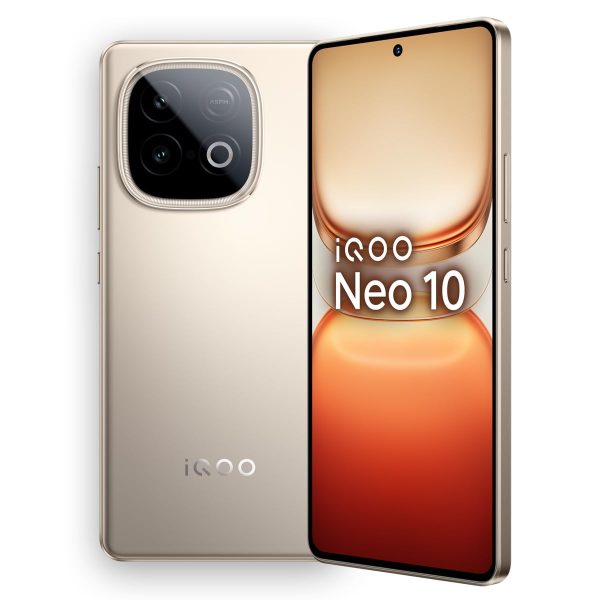 iQOO Neo 10 (Titanium Chrome, 16GB RAM, 512GB Storage) | Snapdragon 8s Gen 4 Processor & SuperComputing Chip Q1 | 7000 mAh Battery | Segment’s Highest 144 FPS Gaming Smartphone
