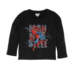Superman by Wear Your Mind Boy's Plain Regular fit Long Sleeve Top (WB.SM.BTF012.2_Navy Blue 7-8Y)