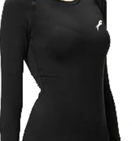 JUST RIDER Womens Compression Top T-Shirt for Gym Sports Yoga Swimming Running Full Sleeve