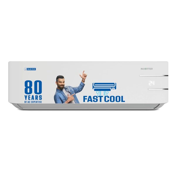 Blue Star 0.9 Ton 3 Star 5 in 1 Convertible Inverter Split AC (Copper, Smart Ready, Turbo Cool, IA311YNU, 2023 Model, White), Free 1 Year Extended warranty