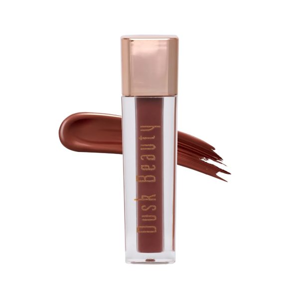 Dusk Beauty Feather Stay Liquid Lipstick, Transfer-Proof Liquid Lipstick, Lightweight Formula, Matte Finish, lipstick for dusky skin tone (Truffle Twilight, 4 ml)