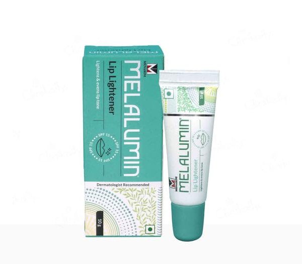 MELALUMIN Lip Lightener Spf 15 10Gms, white