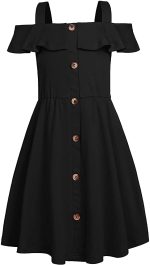 Fairy Dolls Girls Knee Length Cotton Dress
