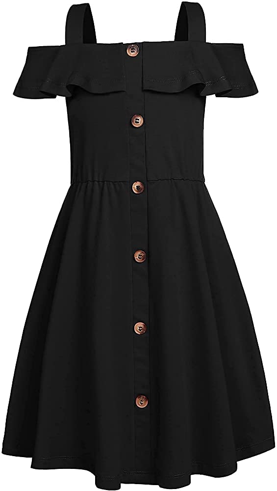 Fairy Dolls Girls Knee Length Cotton Dress