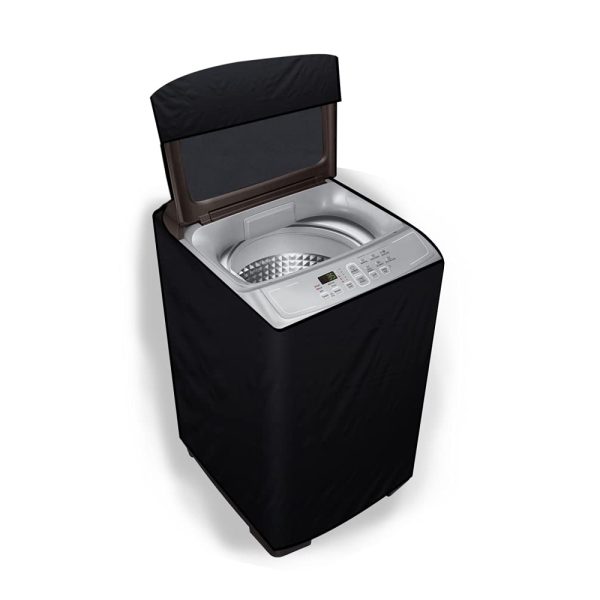 Stylista Washing Machine Cover Compatible for Samsung 6.2 kg WA62M4100HY/TL Fully-Automatic Top Load Black