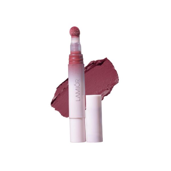 Lamior Blurry Fudgy Lip Tint - Honeycomb | Ultra Velvety Matte | Transfer-Proof & Hydrating Formula | Long-Lasting Lip Tint with Cushion Applicator | Vegan & Cruelty-Free