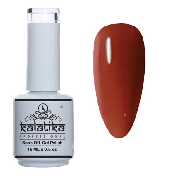 KALATIKA Gorgeous & Classic Brown Gel Nail Polish – 15ml | Soak Off UV LED Gel Polish | Highly Pigmented & Long-Lasting Nail Paint | Glossy Shine | Gift for Women & Girls (Shade: Brown-70)
