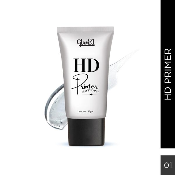 Glam 21 Face Primer for Easy Makeup & Pore Minimize | Gel-Like Texture | Perfect Coverage | Lightweight | with Skin-Softening Apricot Essence |25 gm