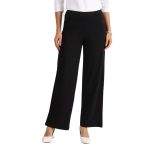 BlissClub AM:PM Cotton Wide Leg Pants - Lite | Cotton Pants | Wide Waistband | Slit at Hem | Side Pockets