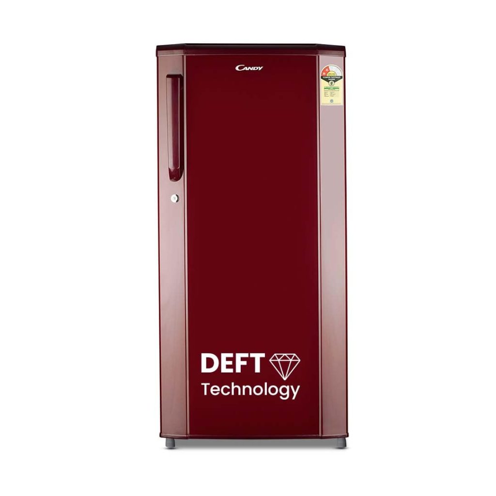 CANDY 165L 1 Star Direct Cool Single Door Refrigerator with Stabilizer free Operation (Red Mono, CSD1761RM)