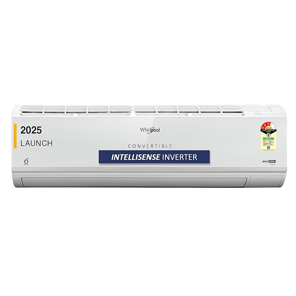 Whirlpool 1.5 Ton 3 Star, Magicool Inverter Split AC (MAGICOOL 15T 3S INV CNV S5K2PP0, Copper, Convertible 4-in-1 Cooling Mode, HD Filter White)