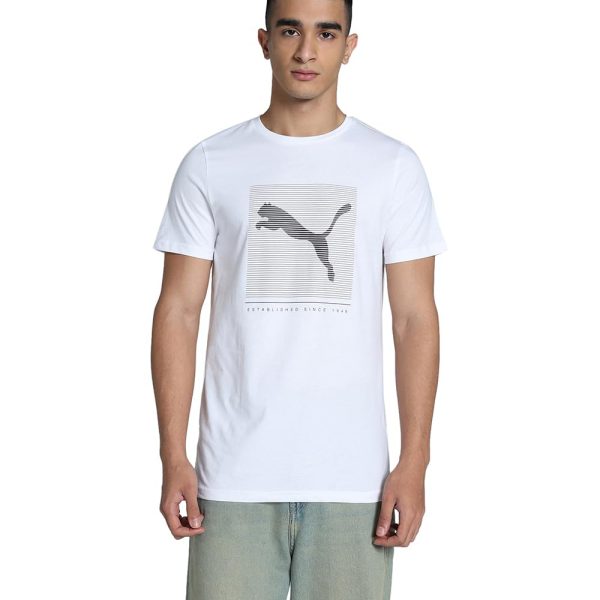 Puma Men's Cotton Classic Fit Graphic Print Tees