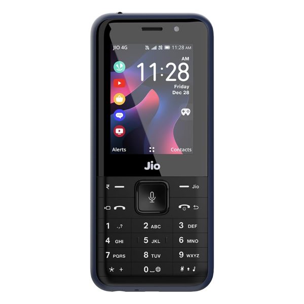 JioPhone Prima 2 4G Keypad Phone with Premium Design, YouTube, JioTV, JioHotstar, JioSaavn, JioPay(UPI), Video Calling, LED Torch, Digital Cameras | Luxe Blue | Locked for JioNetwork