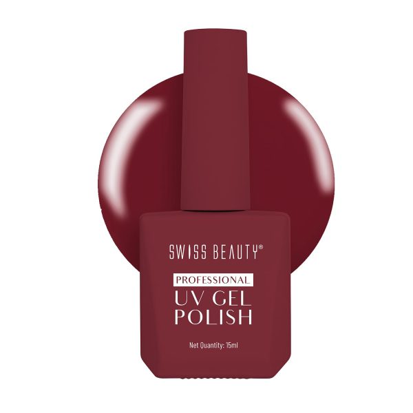 Swiss Beauty Professional UV Gel Nail Polish, Lasts Upto 21 Days, Super Glossy Finish, Non-Chipping, Non-Smudging, Quick Drying Nail Polish, Shade -29, 15 ml