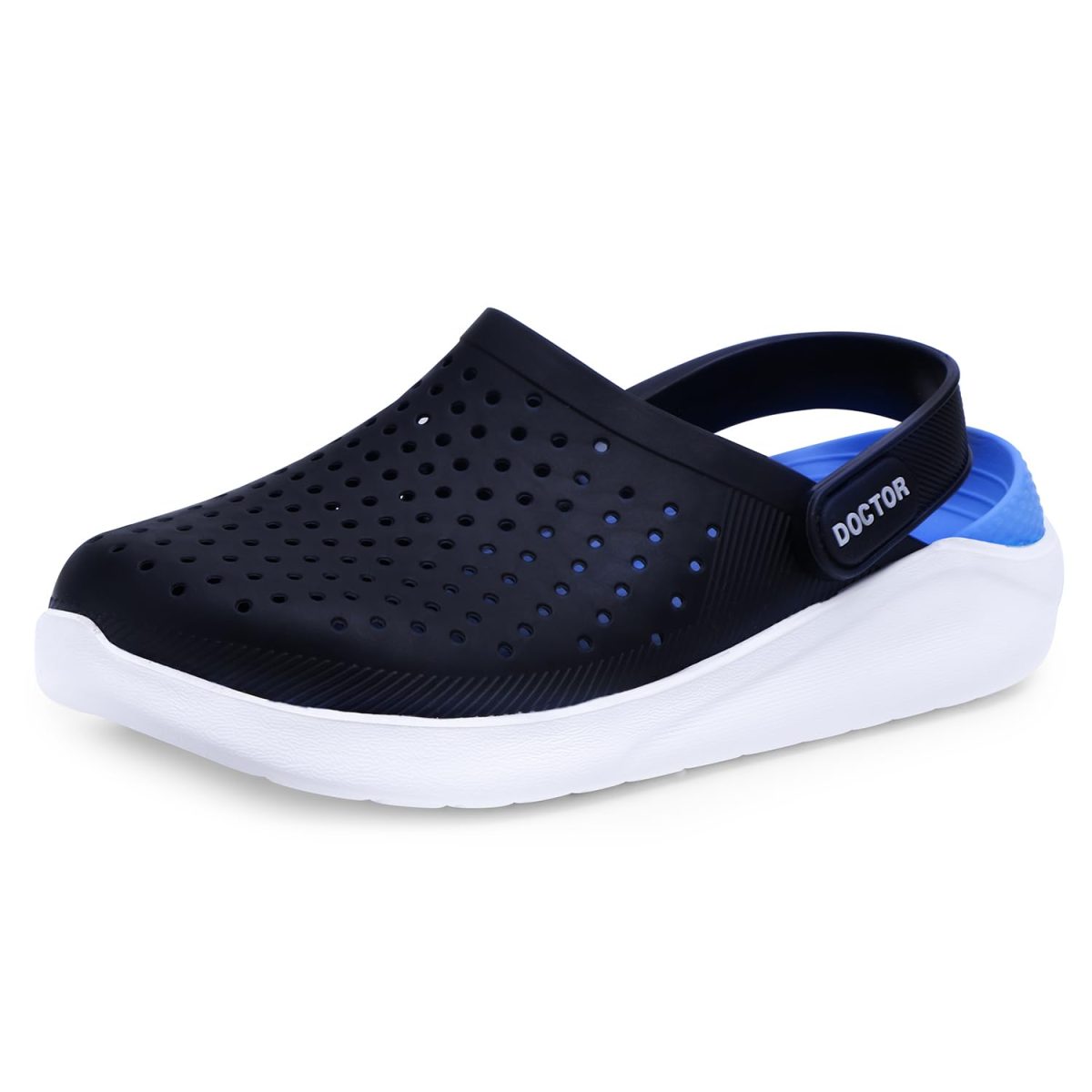 DOCTOR EXTRA SOFT Men's Classic Ultra Soft Clogs/Sandals with Adjustable Back Strap for Adult| Comfortable & Lightweight| Stylish & Anti-Skid|Indoor & Outdoor Waterproof Casual Mules Gents & Boys D-530