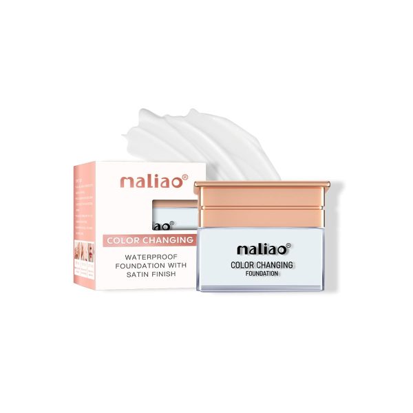 Maliao Lotion Color Changing Foundation | Flawless Coverage | Skin Tone Adapting | Lightweight & Long-Lasting | Hydrating Formula | 30g