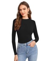 Dream Beauty Fashion Women's Full Sleeve Top Round Neck Casual Tshirt (Empire4-23 Inches)