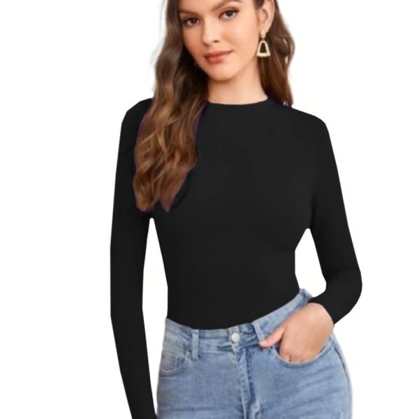 Dream Beauty Fashion Women's Full Sleeve Top Round Neck Casual Tshirt (Empire4-23 Inches)