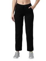 GO COLORS Women's' Solid Mid Rise Regular Fit Track Pant