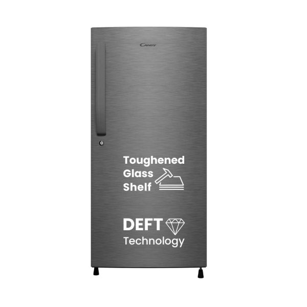 Candy 190 L Direct Cool Single Door 5 Star Energy Efficient Refrigerator with Toughened glass shelve
