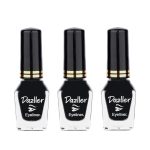 Dazller Eyeliner, 6.5mL (Pack of 3), Black, Velvet Matte, Washable, Water-resistant, Smudge-proof
