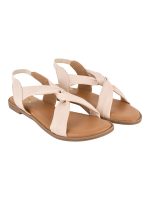 Shoetopia Cross Strap Flat Sandals For Women & Girls