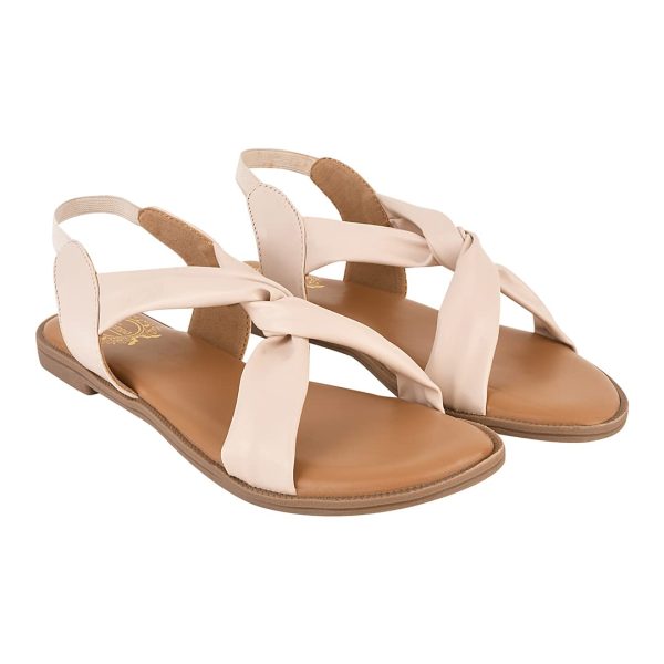 Shoetopia Cross Strap Flat Sandals For Women & Girls
