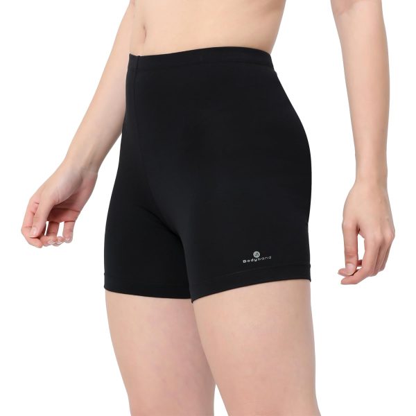 Bodyband Women's Stretchable Cycling Shorts - Skin Fit Tights for Gym, Sports, Running, Yoga and Dresses