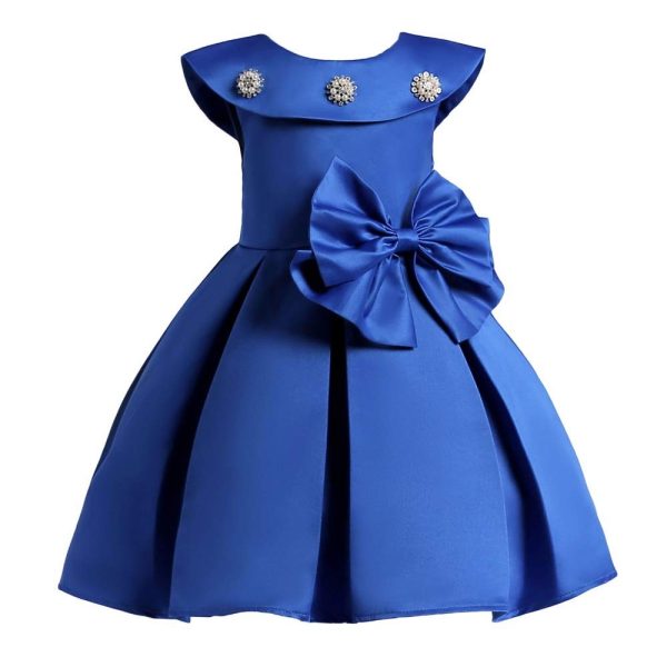SOFYANA Girl's Synthetic A-Line Knee-Length Dress