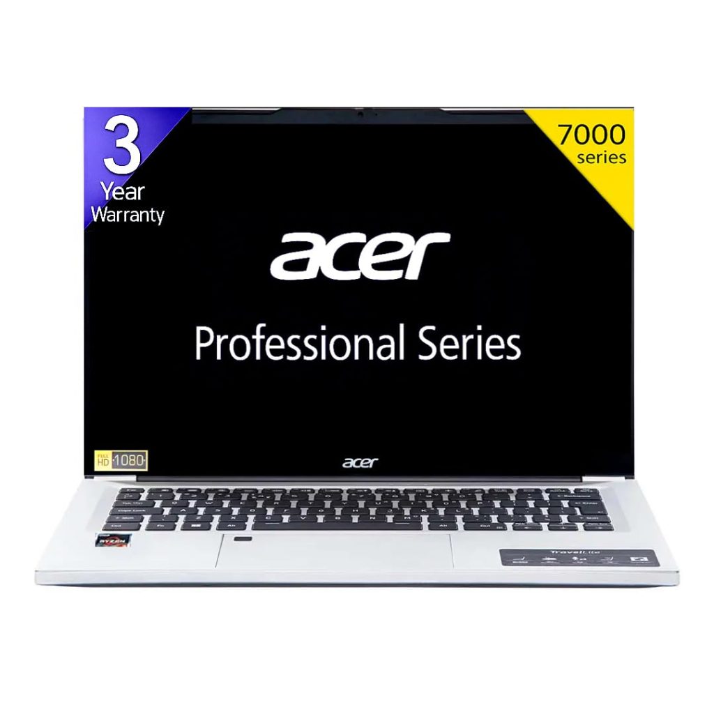 acer Professional 14, AMD Ryzen 7-7730U, 32GB RAM, 1TB SSD, 14" Full HD, Windows 11 Pro, MSO21, 1.34KG, Backlite KB, Finger Print, Metal Body, 3 Year Warranty, TL14-42M, Light Laptop