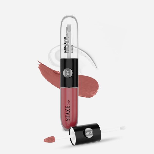 Staze 9to9 Gloss Lock 2-in-1 Liquid Lipstick | Lip Gloss For Long-lasting Fuller & Pump-up pigmented Lipstick | Transfer-proof & 12hrs long stay with Intense Color Payof f | Lightweight & Comfortable | 05 I'm Happy | 7g