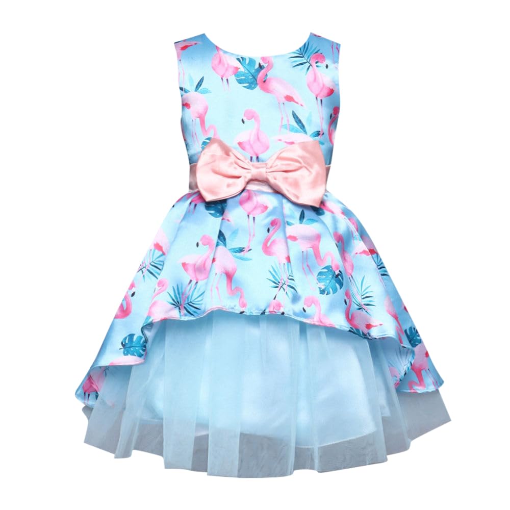 Hopscotch Girl's Fit And Flare Floor Length Dress